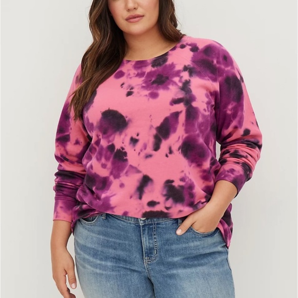 Torrid Cozy Fleece in Tie-Dye